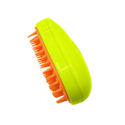 3-in-1 Cat Steamy Brush ��� Self-Cleaning Pet Grooming & Hair Remova