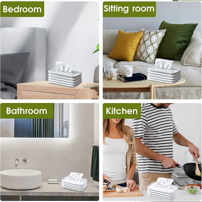 Simple Silicone Tissue Holder ��� Cube/Cylinder Tissue Box for Bathroom, Office, Car & B