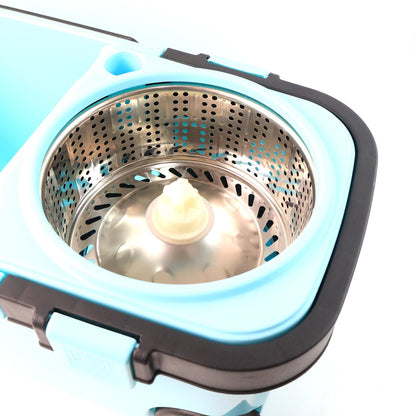 360�� Spin Mop with Super Absorbent Microfiber Heads (1