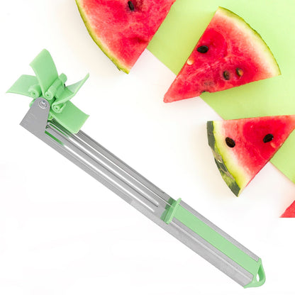 Stainless Steel Washable Watermelon Cutter ��� Windmill Slicer &