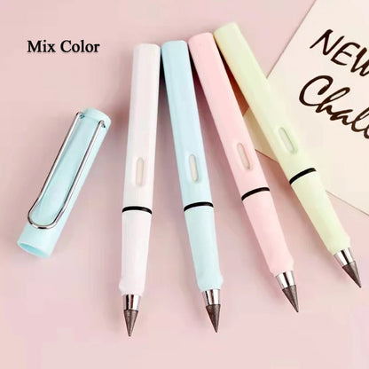 2-in-1 Everlasting Magic Pencil with Replaceable Eraser ��� Inkless, Reusable, Portable (1 Pc / Mix