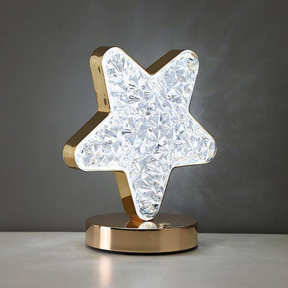 Star Crystal Diamond Touch Lamp ��� USB Rechargeable, 3-Way Di