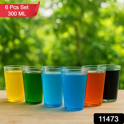 Apex Pyramid Ringo Plastic Glass ��� 300ml Approx | Durable, Crystal-Clear T