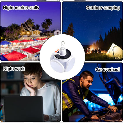 Solar Multi-Functional Emergency LED Light ��� USB Rechargeable, 5 Modes, Foldable, SOS & IP65 Wate