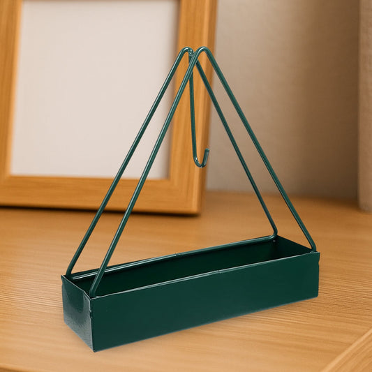 Triangular Iron Mosquito Coil Holder ��� Stylish Outdoor Incense