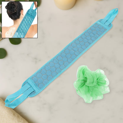Bath Shower Scrubber Set ��� Dual-Sided Loofah Sponge & Bath Brush for Deep Clean (