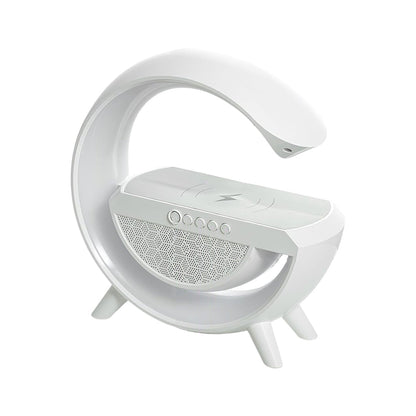 3-in-1 Multi-Function LED Night Lamp with Bluetooth Speaker, Wireless Charging, for Bedroom for Music, Party and Mood Lighting - Perfect Gift for All Occasions blootuth speaker (Media Player)