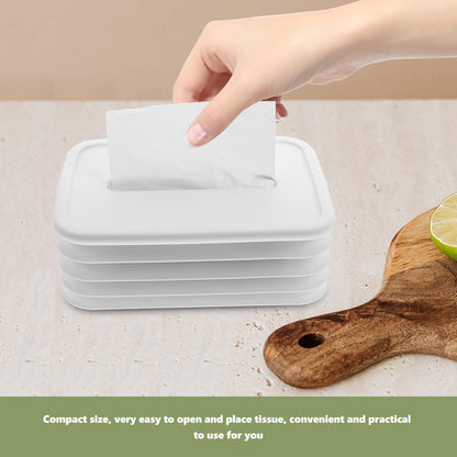 Simple Silicone Tissue Holder ��� Cube/Cylinder Tissue Box for Bathroom, Office, Car & B