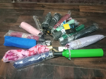 Umbrella Summer Sun and Rain Protection��Foldable Cute Umbrella || UV Protection Rain Sun Umbrella || Travel Accessories || Umbrella for Children, Girls, and Boys (1 Pc / Mix Color / Desig