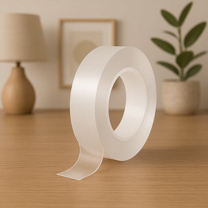 Sticky Double Sided Tape Washable Adhesive Tape Reusable (8.5��3 Cm / 1