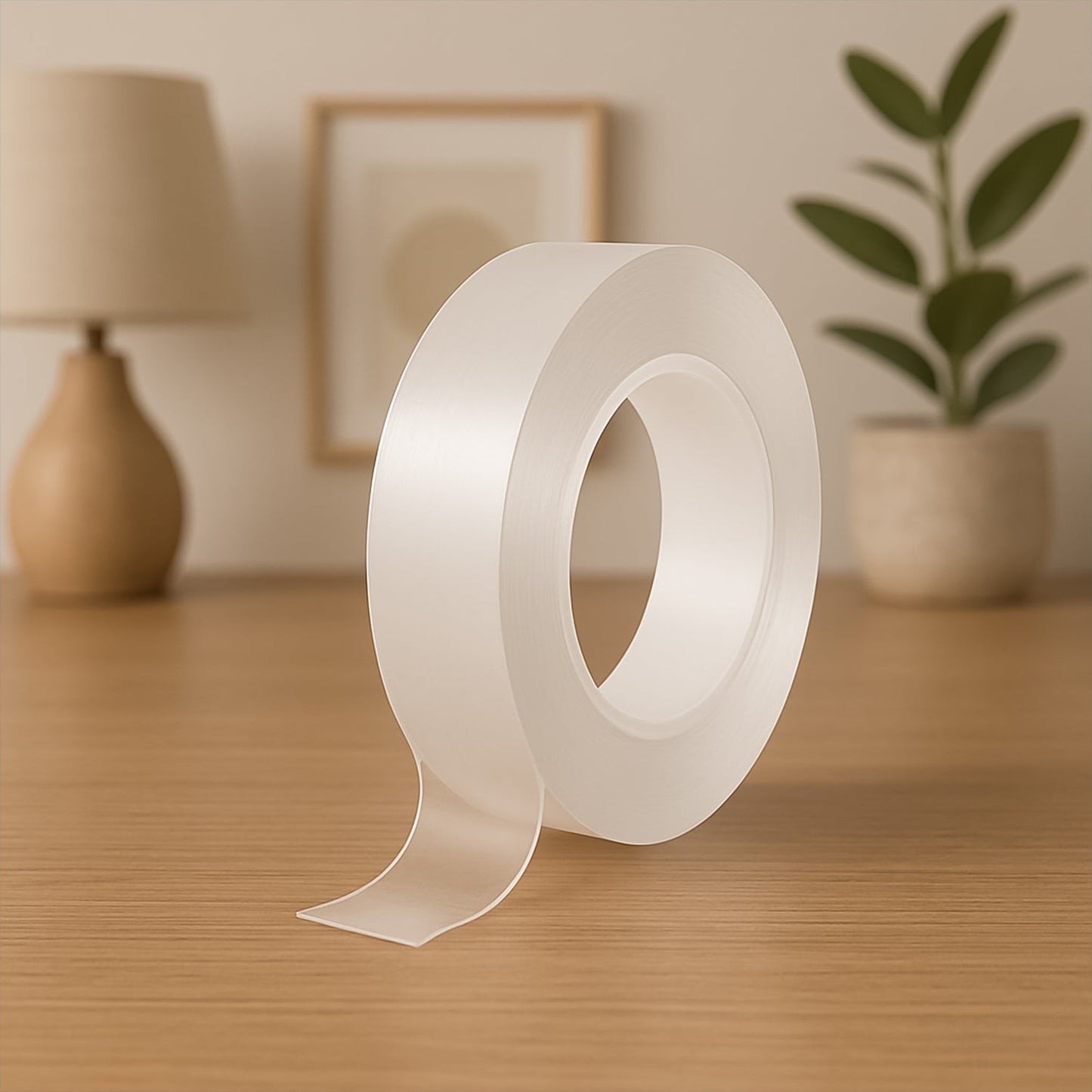 Sticky Double Sided Tape Washable Adhesive Tape Reusable (5.5��3 Cm / 1