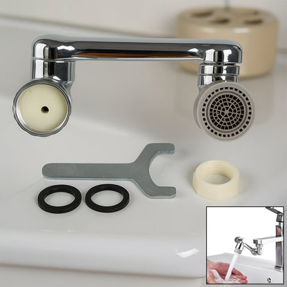 Splash Faucet Filter ��� 180�� Rotating Sprayer, Double O-Ring, Movable Water-Saving Sink Aerator Extend