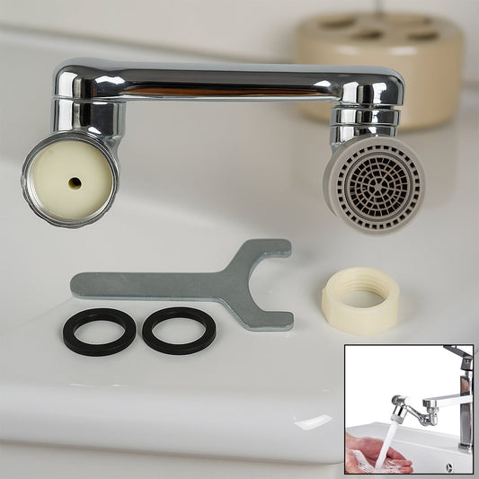 Splash Faucet Filter ��� 180�� Rotating Sprayer, Double O-Ring, Movable Water-Saving Sink Aerator Extend