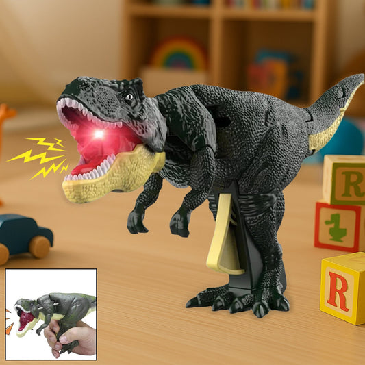 Dinosaur Roaring Toys Trigger, Dinosaurs Toys with Dinosaur Sound Lighting Model Vibrating Head��Moving (3 + Years / 1