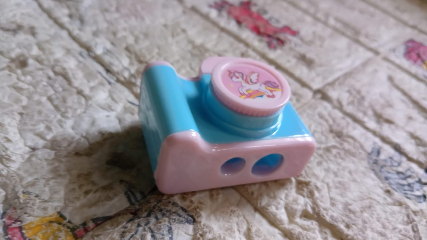 Camera Shape Pencil Sharpener ��� Stylish & Lightweight Manual Sharpener for Kids & Office Use