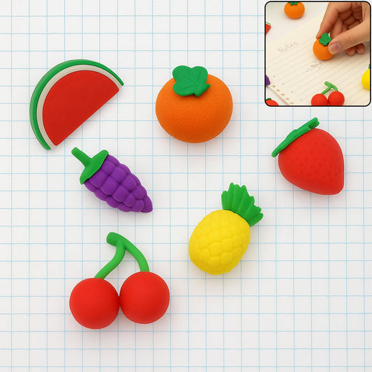 3D Mix Design Fancy & Colorful Erasers ��� Cute Novelty Eraser Set for Kids & School Prize (