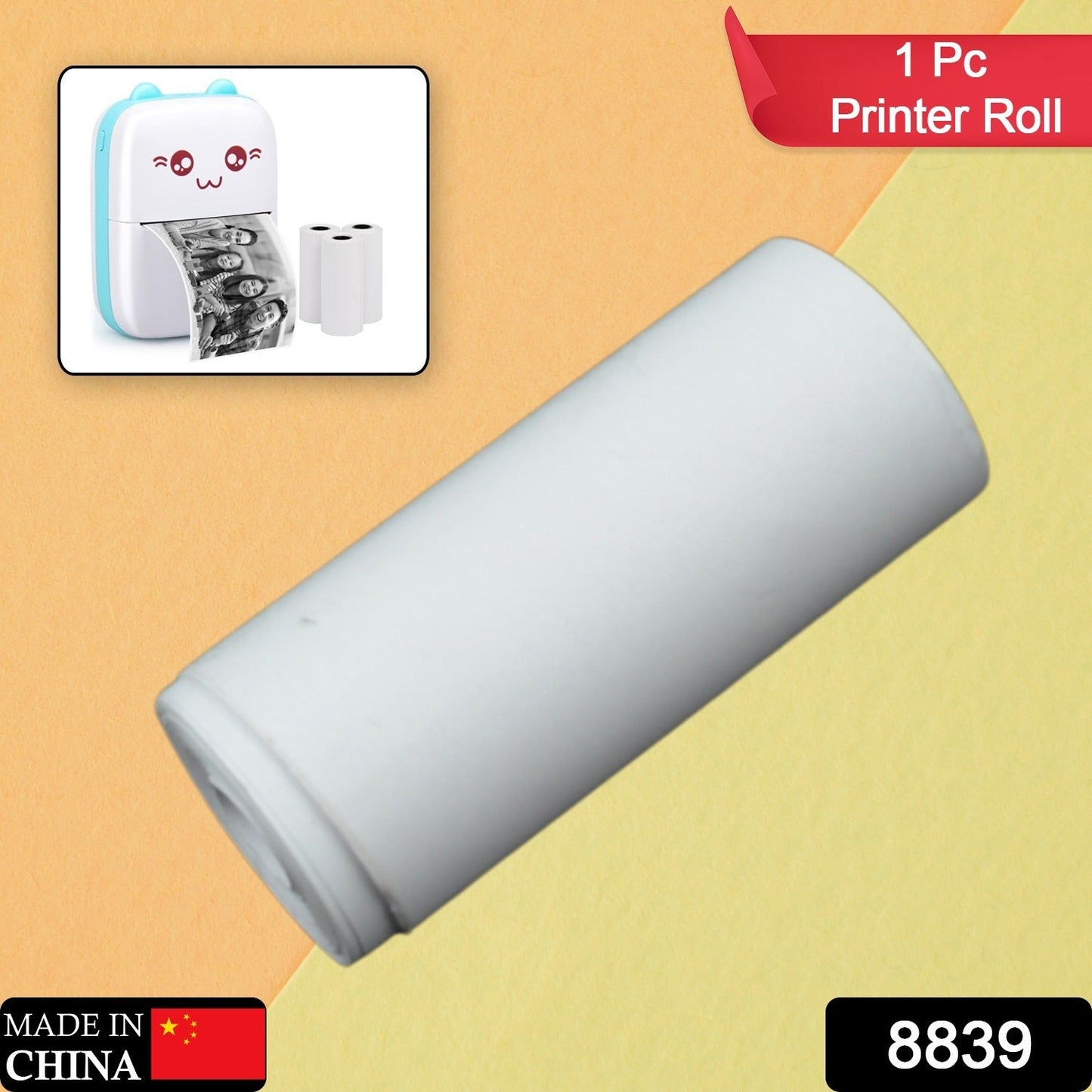 Thermal Printer Paper Roll ��� Aging Resistant, Fast Color, Portable (1 Pc / Printing Paper