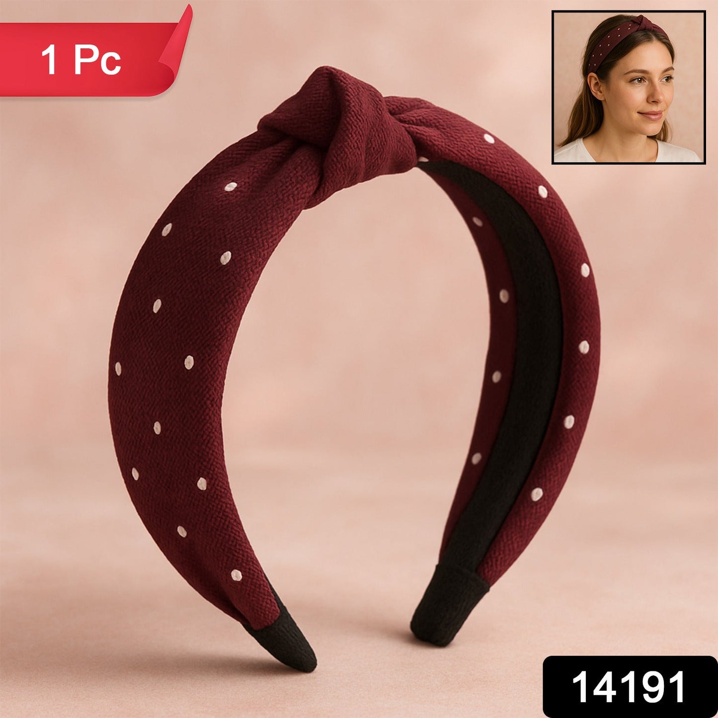 Casual Chic Knot Headband ��� Polka