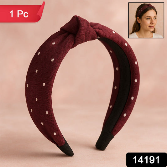 Casual Chic Knot Headband ��� Polka