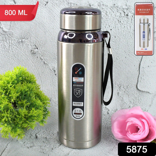 800ml Stainless Steel Water Bottle ��� Leak-Proof Thermos Flask for Travel, Gym, Office, Home Use