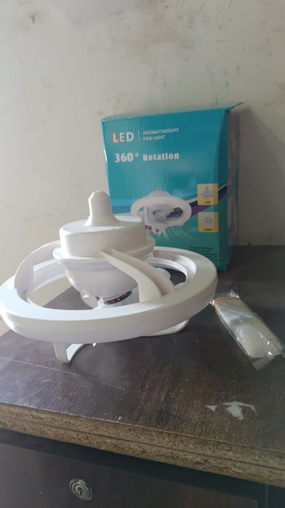 360�� Rotation Ceiling Fan Light Smart Fan with Remote Control (1