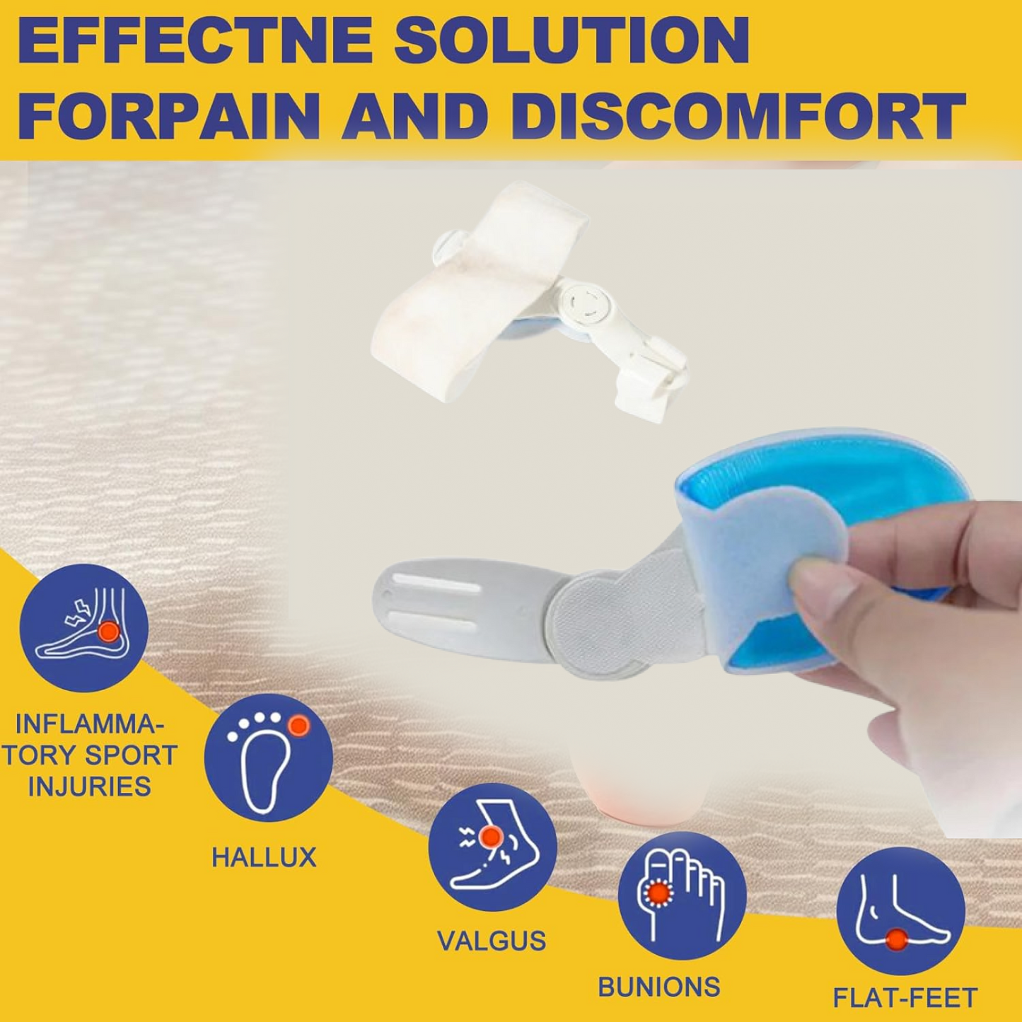 Adjustable Bunion Support Splint ��� Hallux Valgus Corrector for Men &