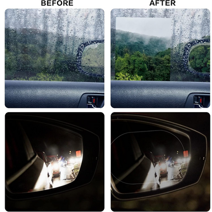 Anti-Fog & Anti-Scratch Rearview Car Mirror Film ��� HD Clear Protective Sticker for Safe Driving