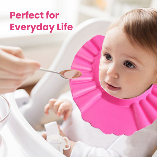 Soft Adjustable Baby Shower Cap ��� Splash-Proof Eye & Ear Protection for Bat