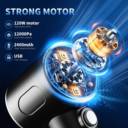 3 in 1 Mini Car Vacuum ��� Wireless, Rechargeable, Blower & Dust Cleaner for Car, Home & Ke