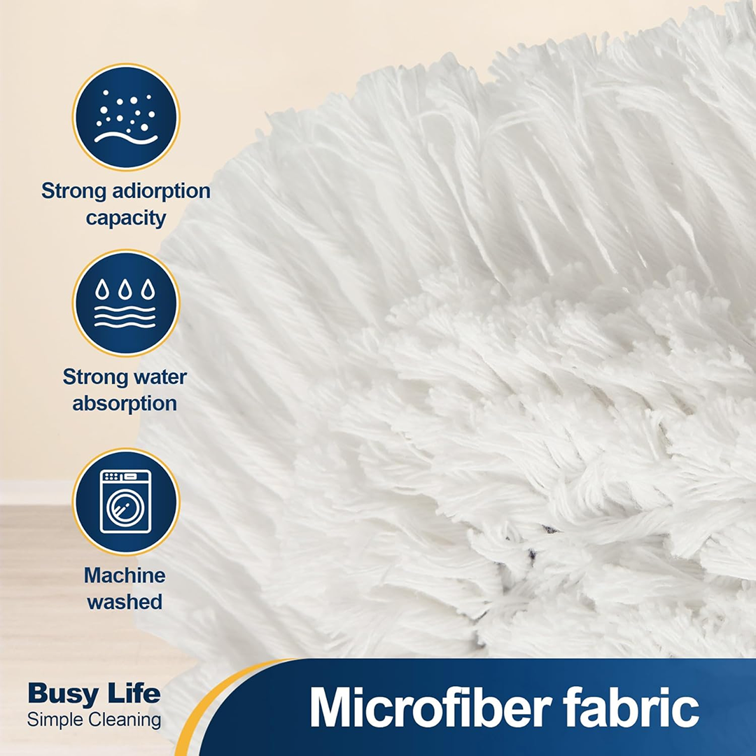 Adjustable 360�� Flat Hand Mop: Floors, Walls, Ceilings (Easy Sque