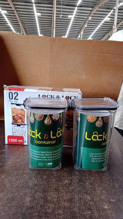 1200 ML Airtight Lock & Lock Food Storage Container Set ��� 2