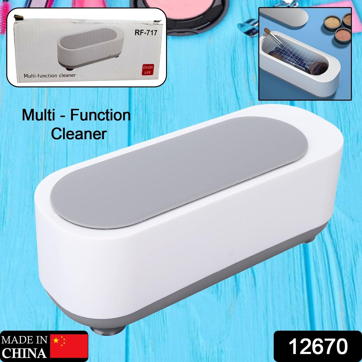Ultrasonic Jewellery Cleaner ��� Portable High-Frequency Cleaning Machine (Battery Not Inc