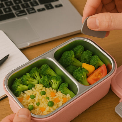 BPA-Free Snack Pack-2 Lunch Box ��� 2-Compa