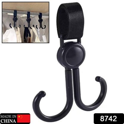 360�� Rotating Multi-Purpose Baby Carriage Hook ��� For Strollers, Cars & M