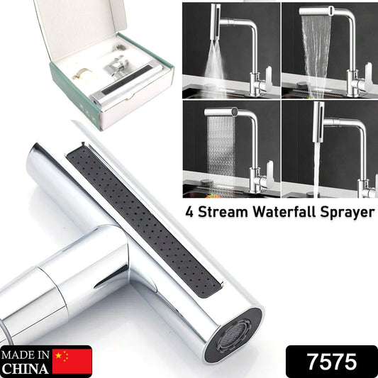 360�� Rotating Waterfall Kitchen Faucet ��� Touch & Swivel Sink Extender