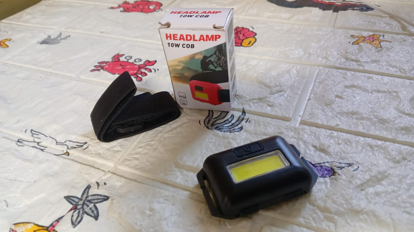 10W COB Waterproof Headlamp ��� Portable Lantern for Camping, Hiking, Cycling & Hunting