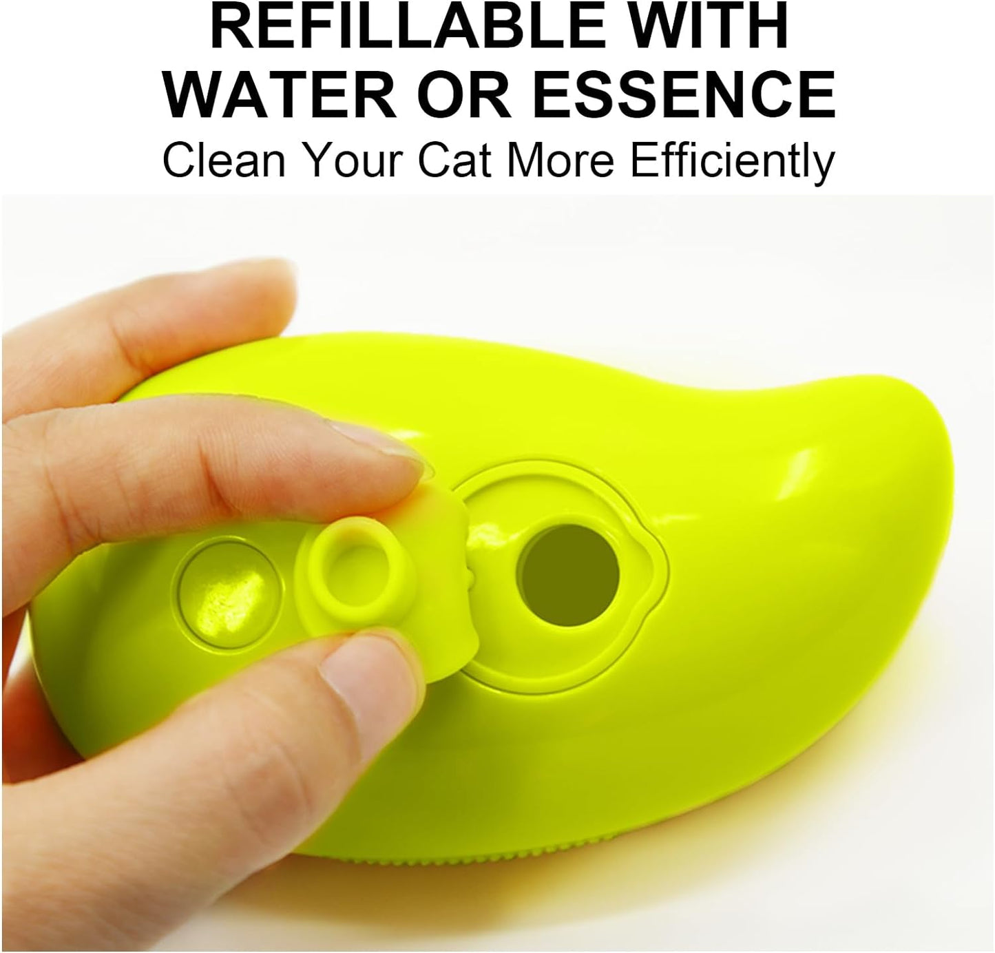3-in-1 Cat Steamy Brush ��� Self-Cleaning Pet Grooming & Hair Remova