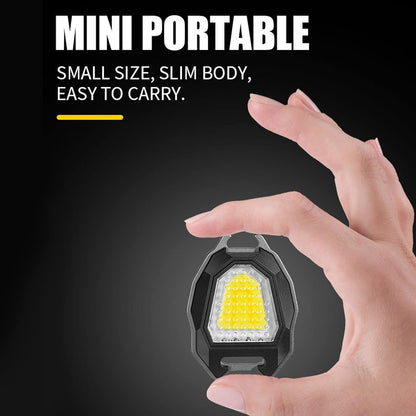 Triangular Camping Flashlight with Lighter ��� 6 Modes, 3 Colors, Waterproof, Magnetic Ke