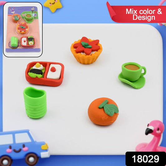 3D Mix Design Fancy Erasers οΏ½οΏ½οΏ½ Cute & Colorful Novelty Erasers for Kids, School Prize (