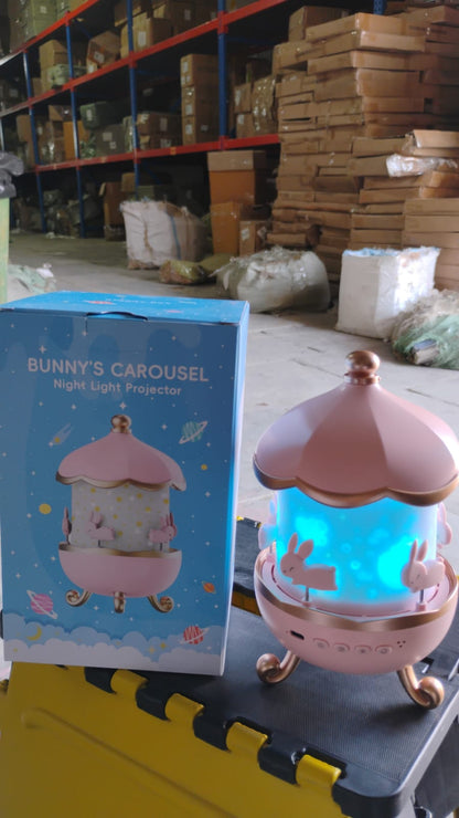 Bunny���s Carousel Rotating LED Night