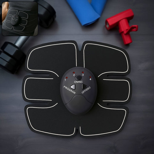Wireless 6-Pack Abs Stimulator ��� Rechargeable Vibrating Muscle Exerciser & Body Massager for Abdominal Tr