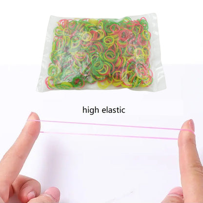 2-Inch Unbreakable Nylon Rubber Bands ��� Reusable Multicolor for Office, Home & School (50GM), Hair acces