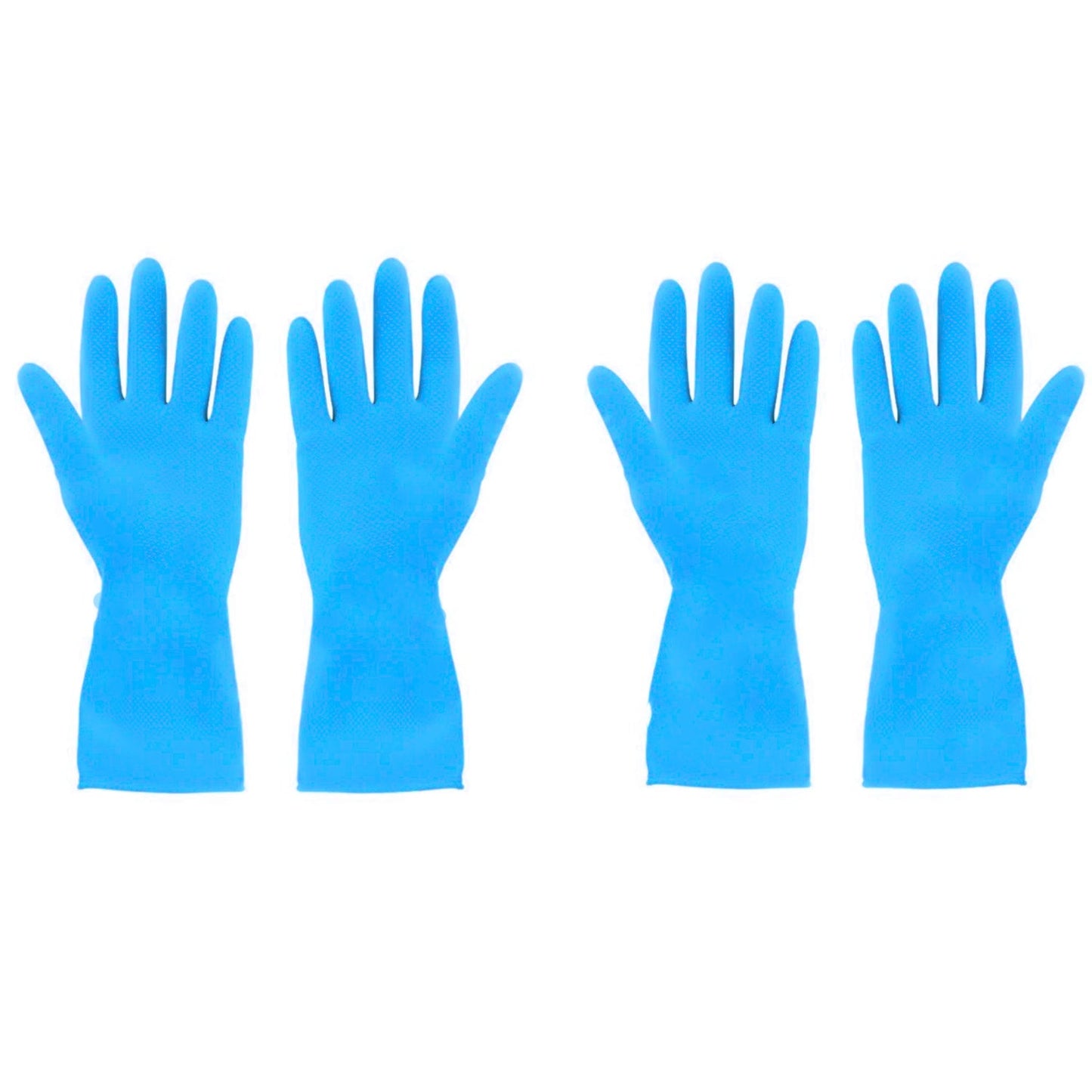 2-Pair Large Blue Multipurpose Gloves ��� Ideal for Washing, Gardening & Cl