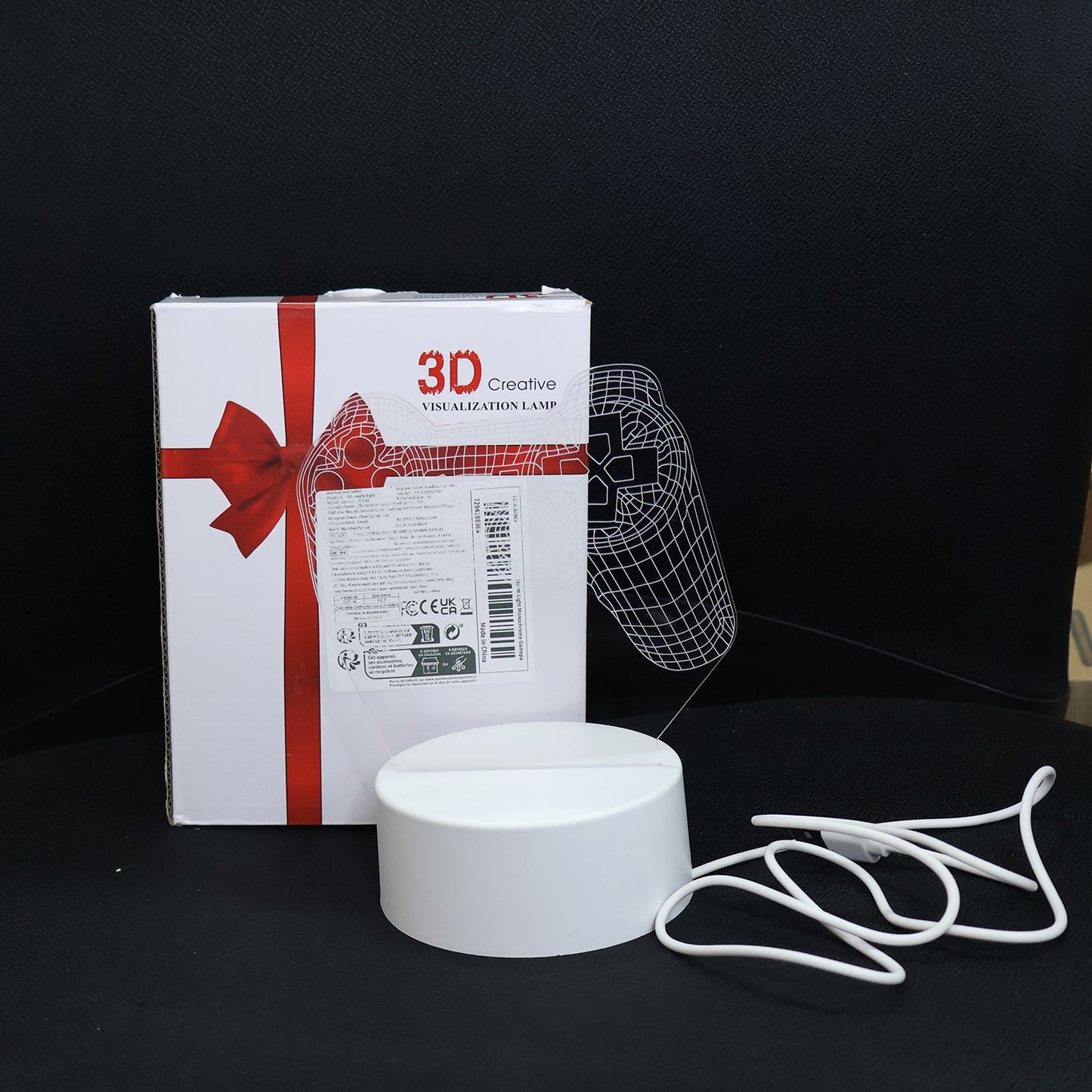 3D Acrylic LED Night Lamp ��� Game Controller Shape Decorative Light for Gamers