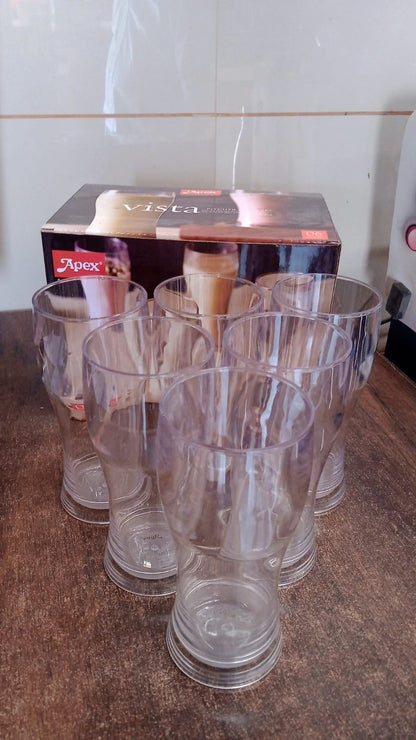 Apex Vista Unbreakable Pitcher Glass Set ��� 350 ML (Approx) | 6