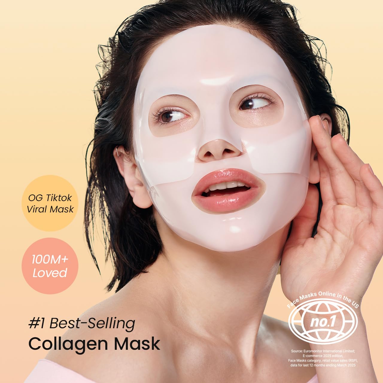 BIODANCE Bio-Collagen Real Deep Mask, Hydrating Overnight Hydrogel Mask, Pore Minimizing, Plumping, Elasticity Improvement, Korean Skin Care, Gifts for Women | 1.19oz(34g) x 16ea