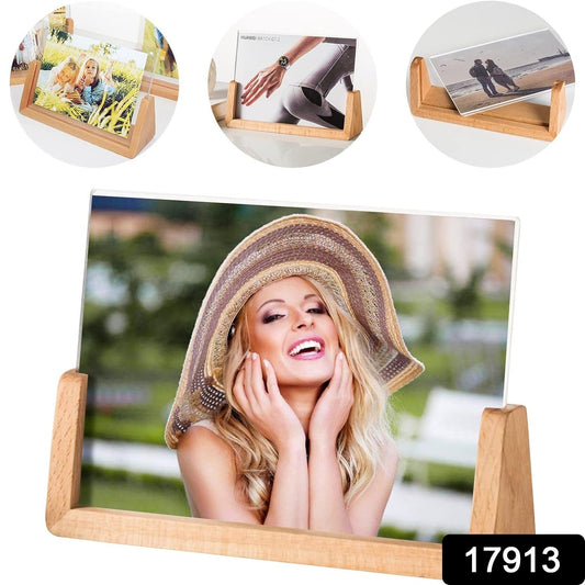 ýýWooden Picture Stand, Photo Frame Stand (1 Pc)
