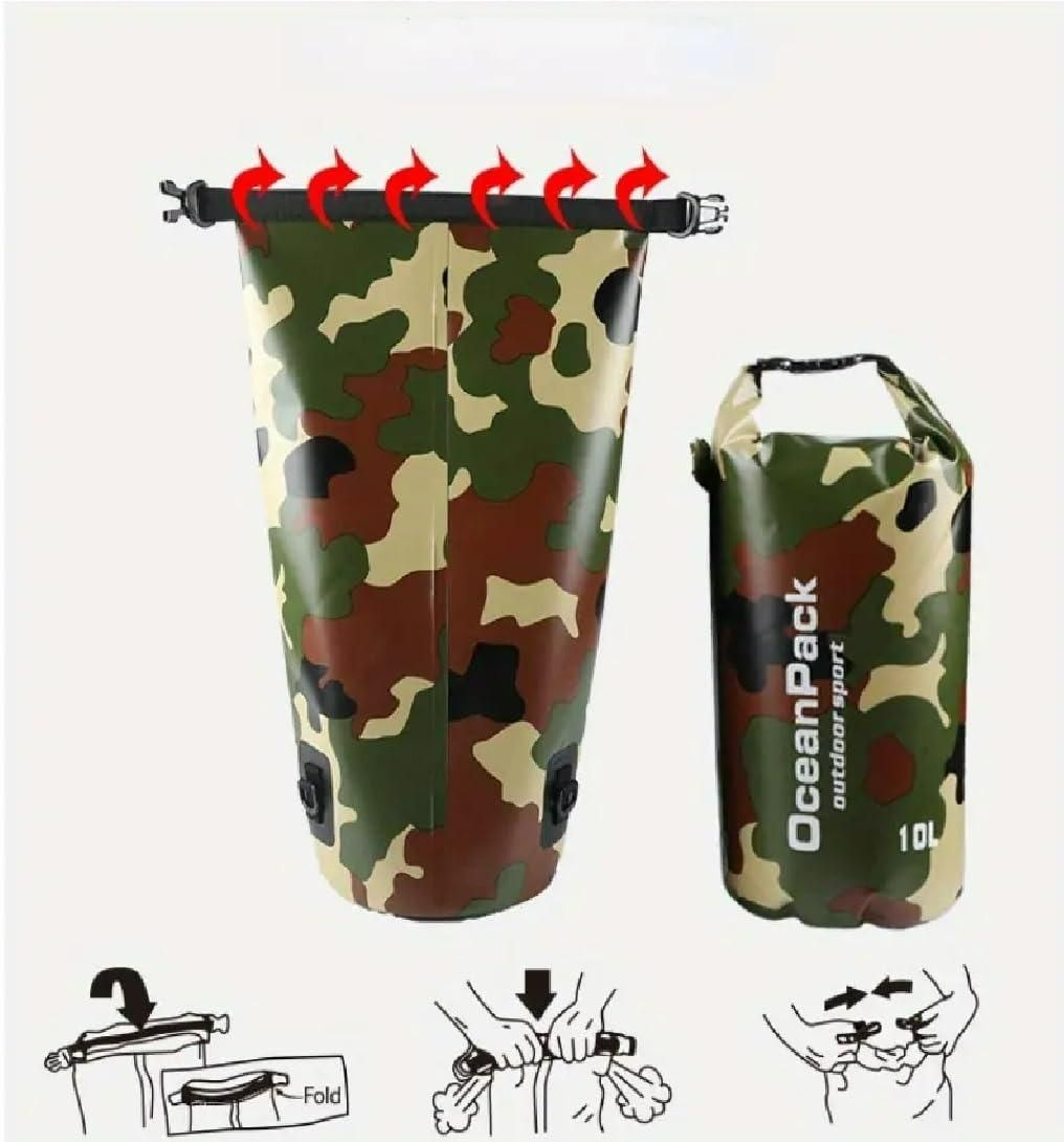 Ocean Pack Dry Bag 10L - Waterproof Camouflage