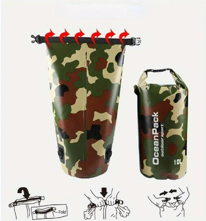 Ocean Pack Dry Bag 10L - Waterproof Camouflage