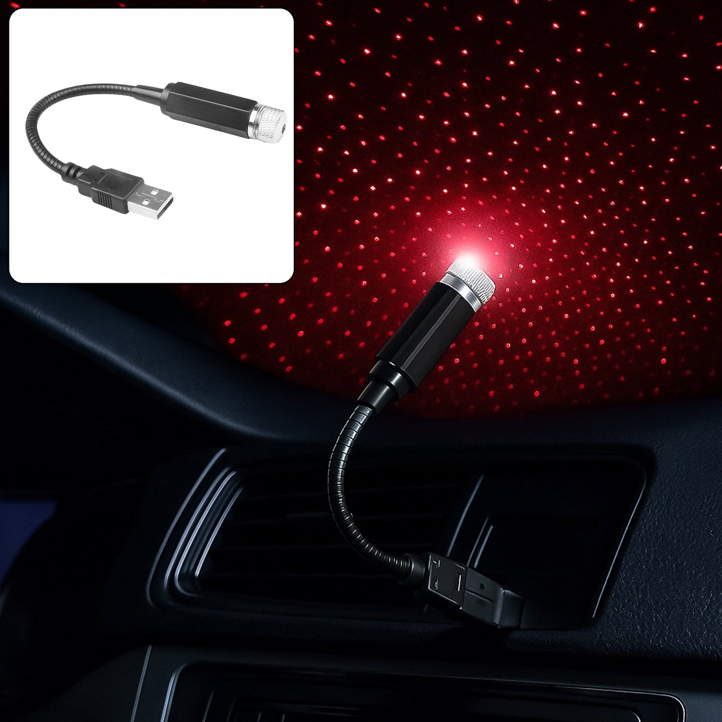 USB Star Projector ��� Adjustable Night Light for Home